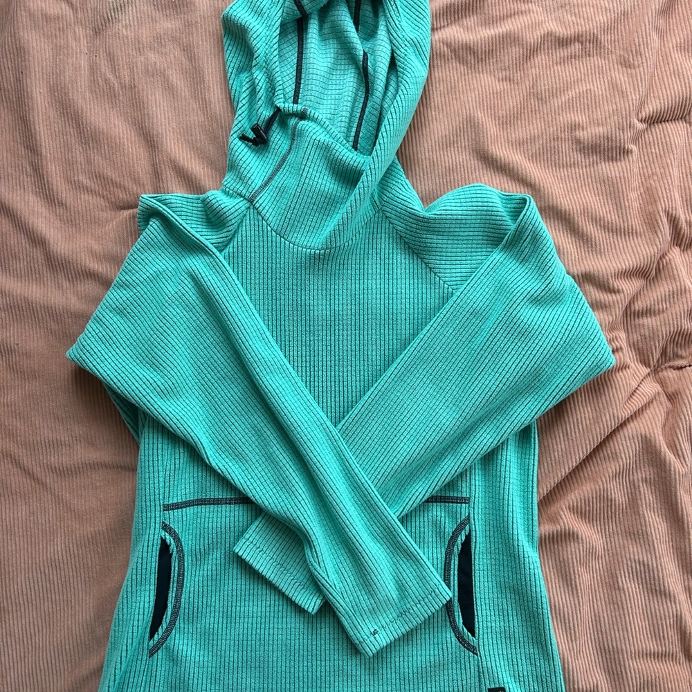 Melanzana micro grid hoodie women’s